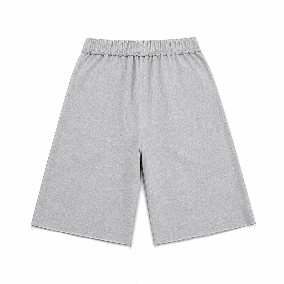 Eternal internet money shorts grey cotton long shorts , Back view 