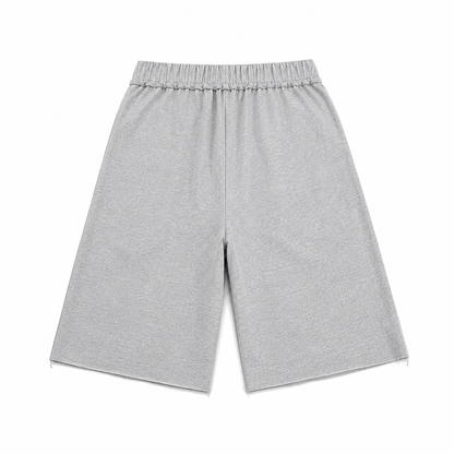 Eternal internet money shorts grey cotton long shorts , Back view 