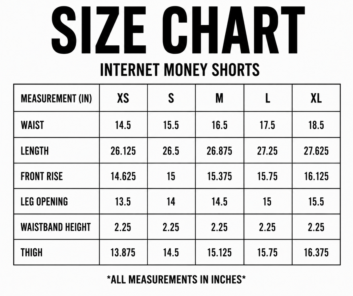 INTERNET MONEY 3/4 SHORTS